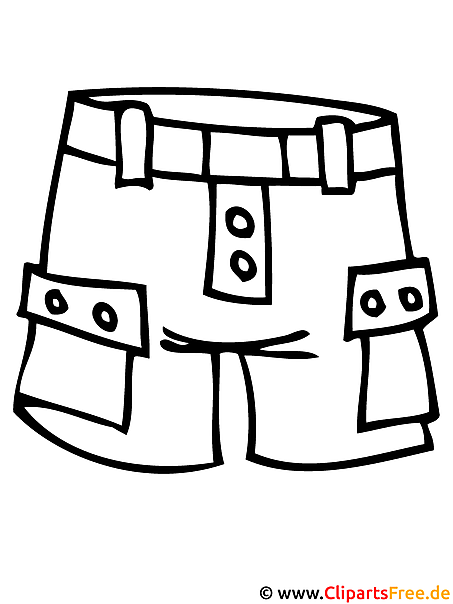 Kurzhose Ausmalbild - Ausmalbilder kostenlos Kurzhose Ausmalbild - Ausmalbilder kostenlos
