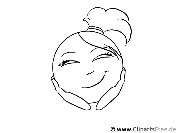 Niedlich Smiley Bild zum Ausmalen