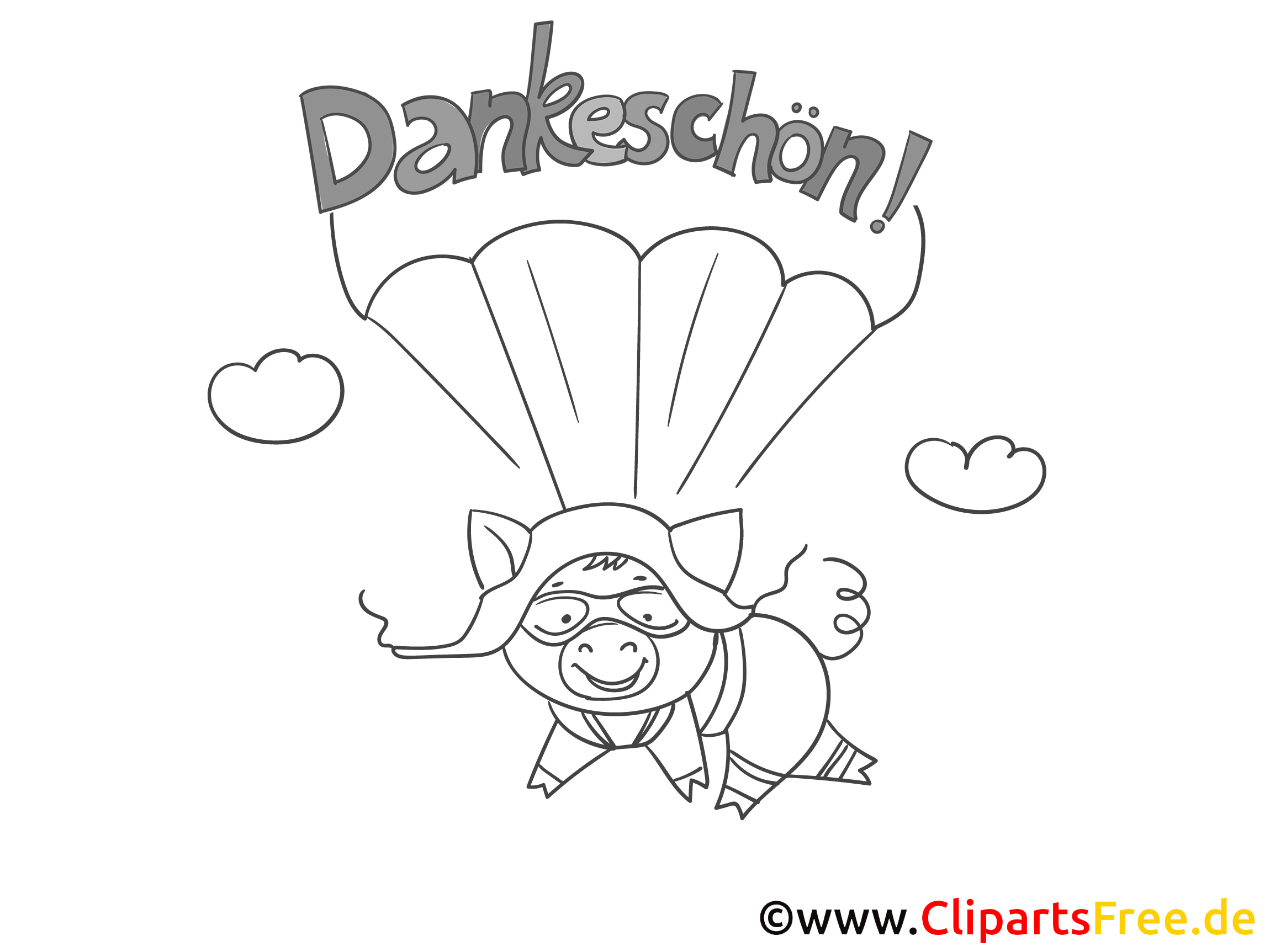 Malvorlage dankeskarte Idea