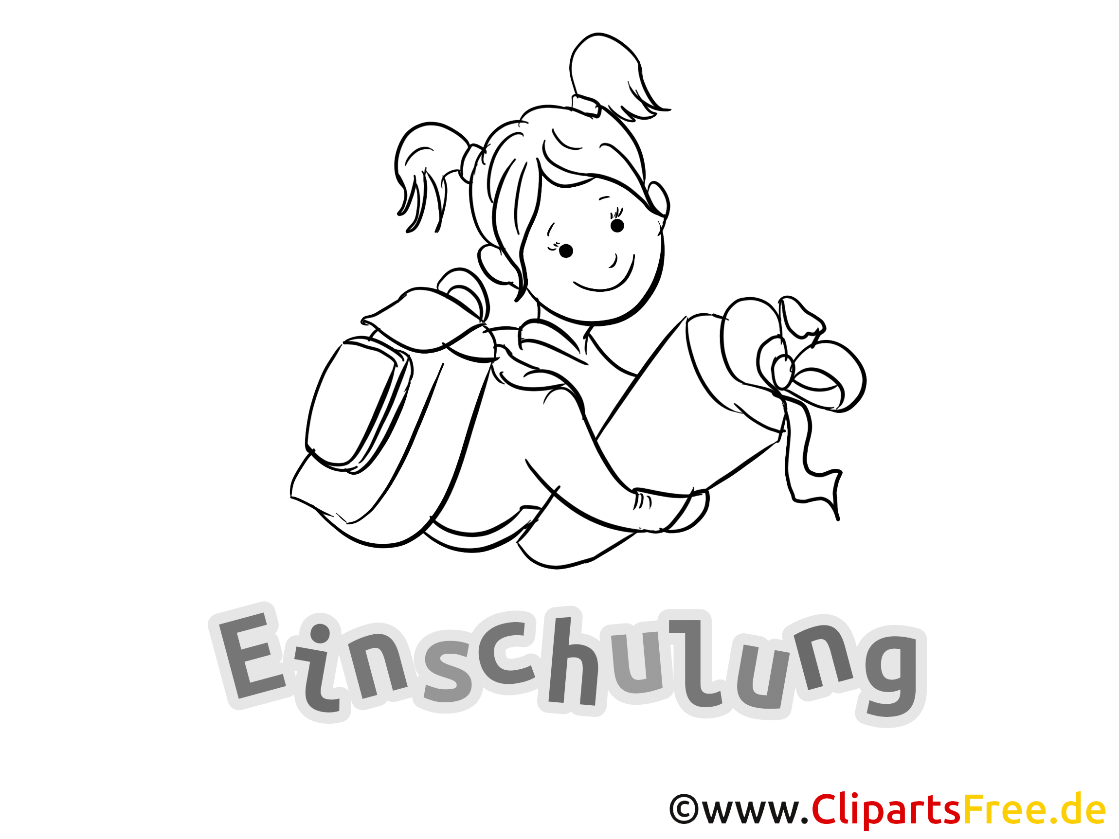 Einfach Ausmalbilder Einschulung