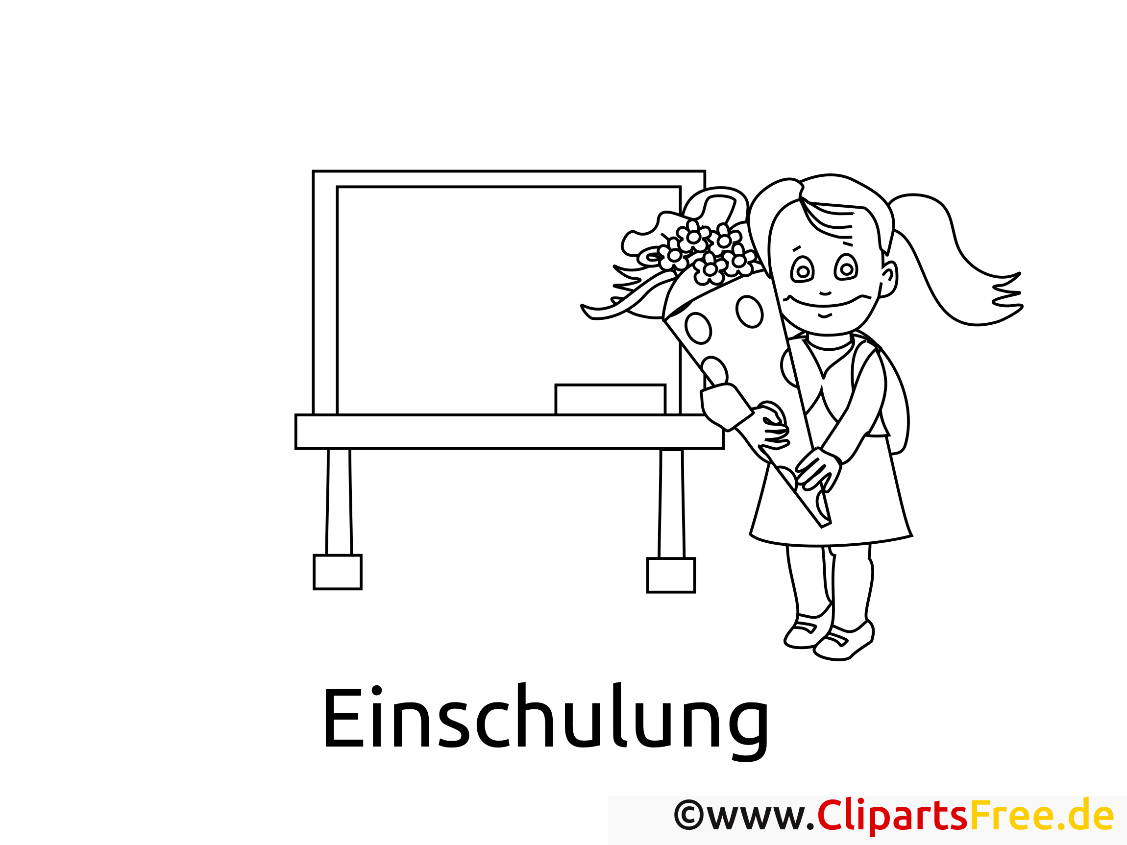Ausmalbild Schulanfang