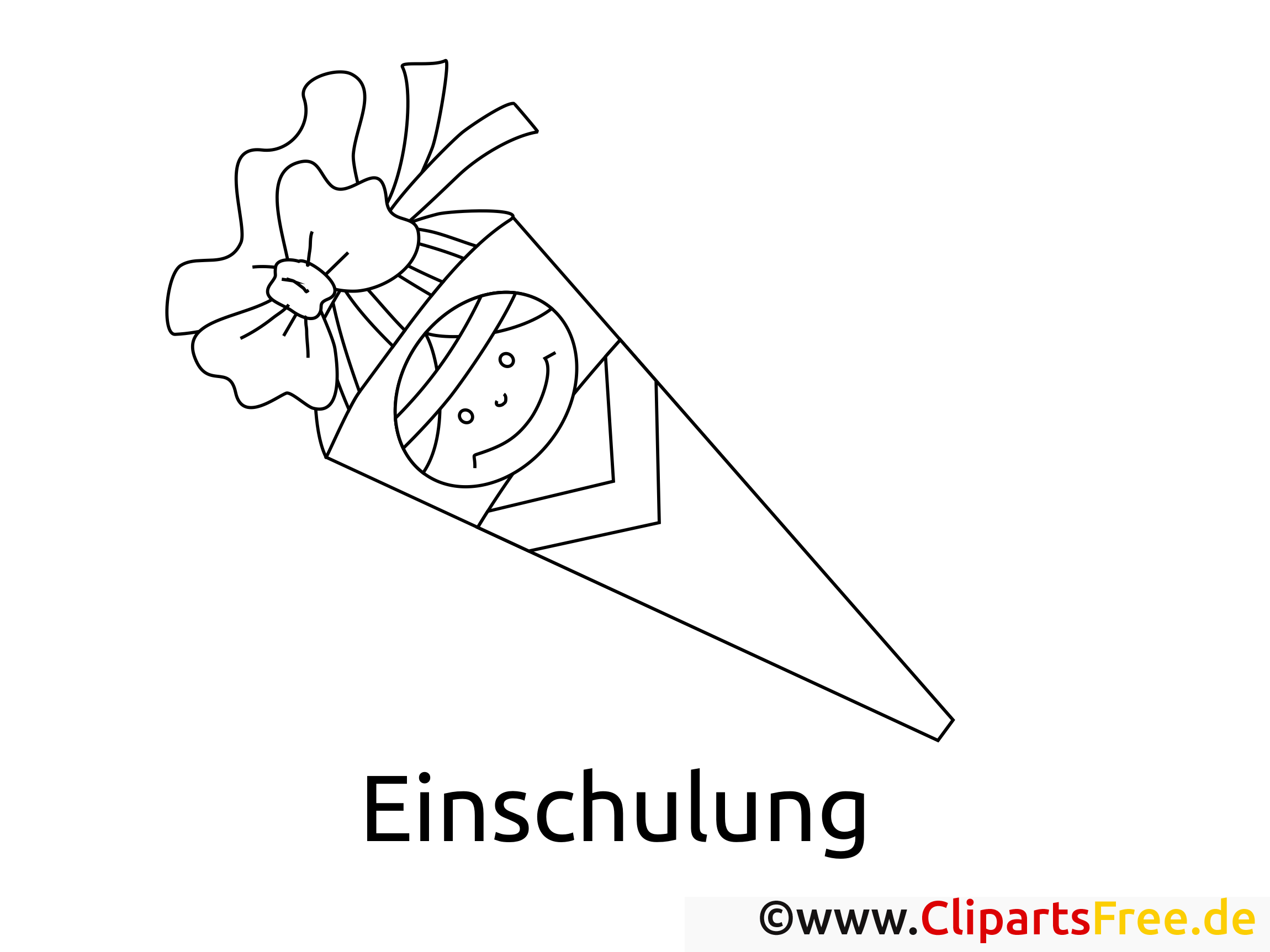 ausmalbild schultuete