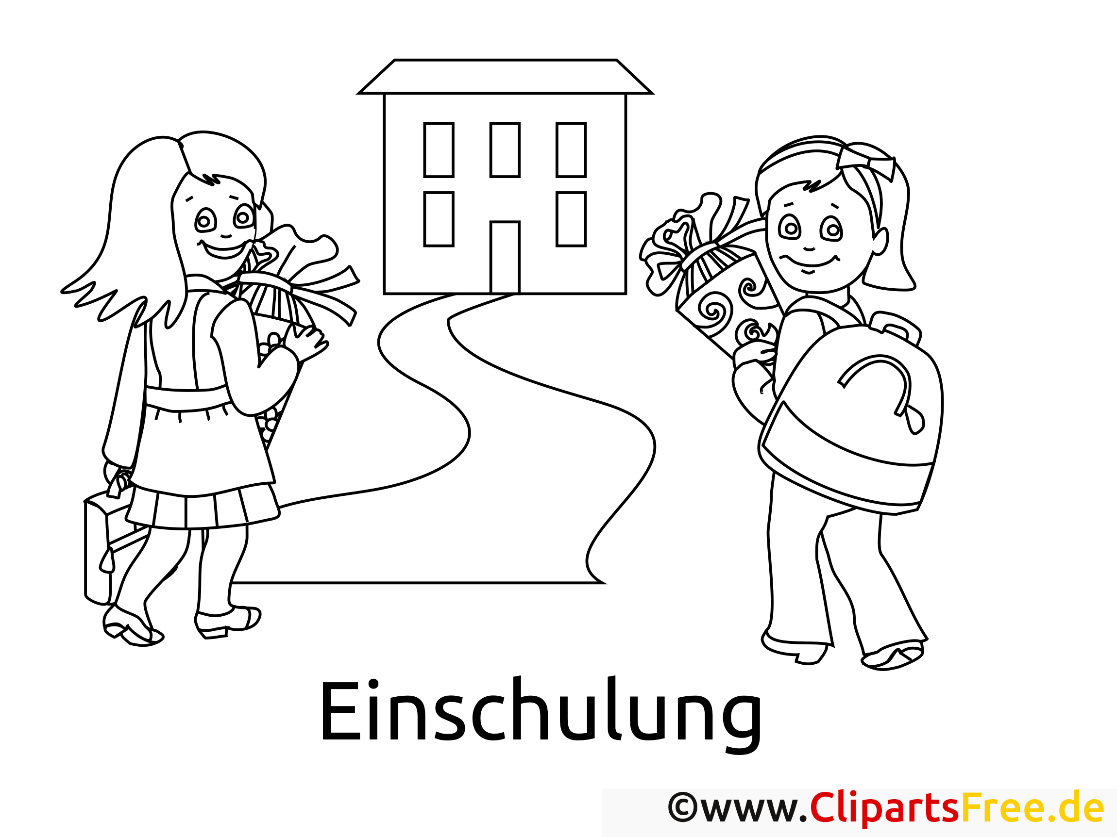 Malvorlage einschulung vorlage kostenlos information