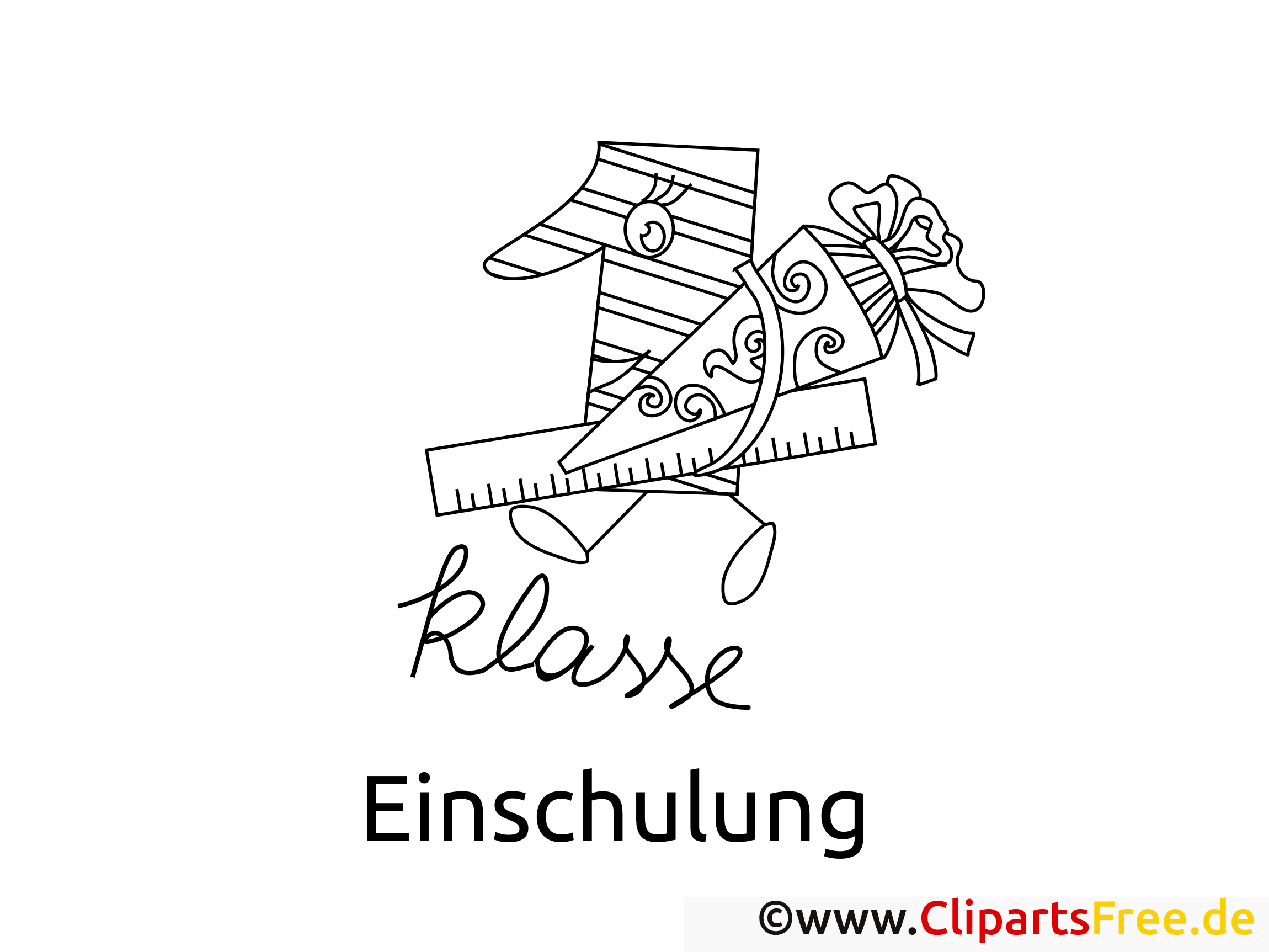 Malvorlage 1. Klasse