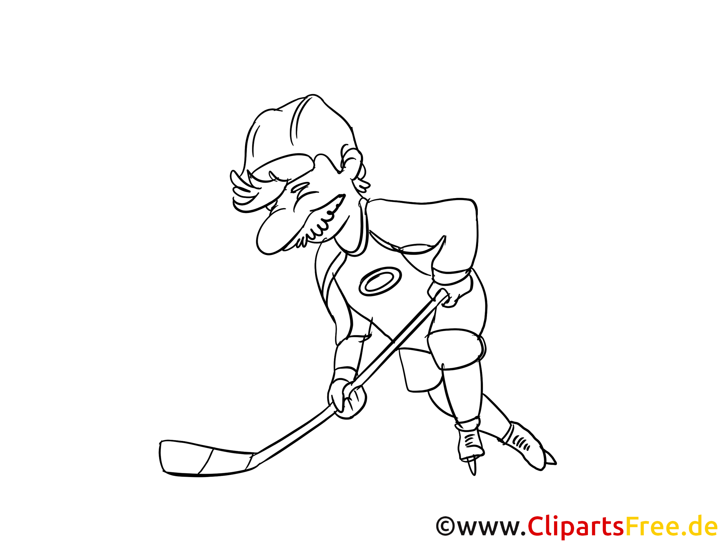 Zeichnungsvorlagen Eishockey, Wintersport
