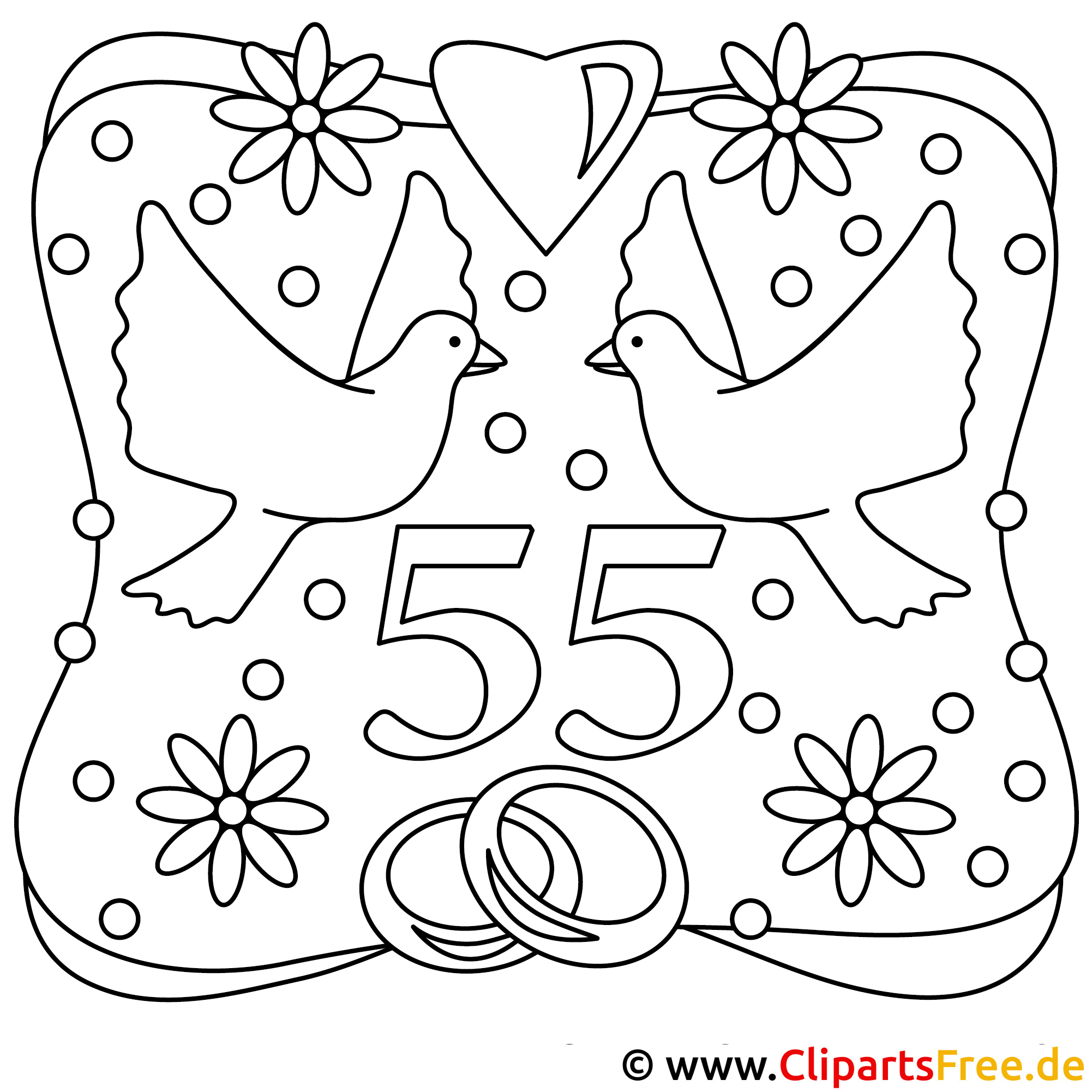 Malvorlage hochzeitskarte Idea