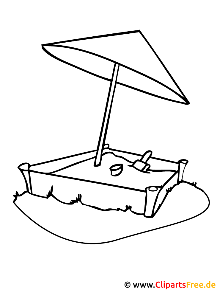 Malvorlage Kindergarten Sandkasten