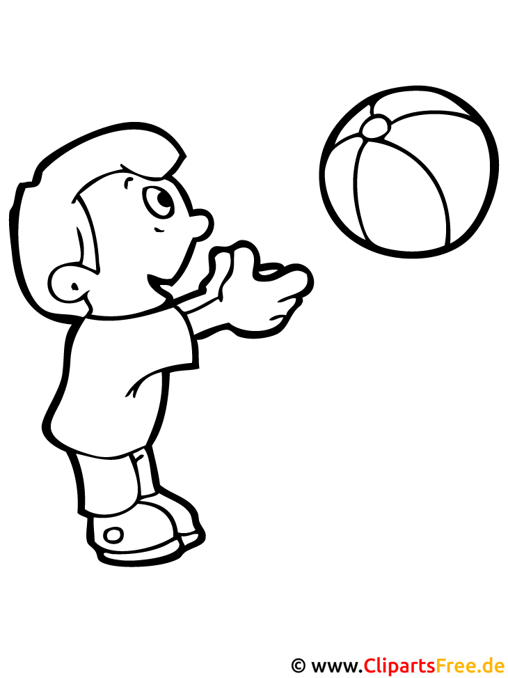 Ausmalvorlagen kostenlos Volleyball