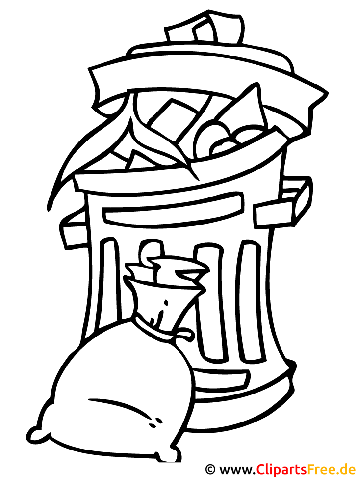 garbage coloring pages to print - photo #40