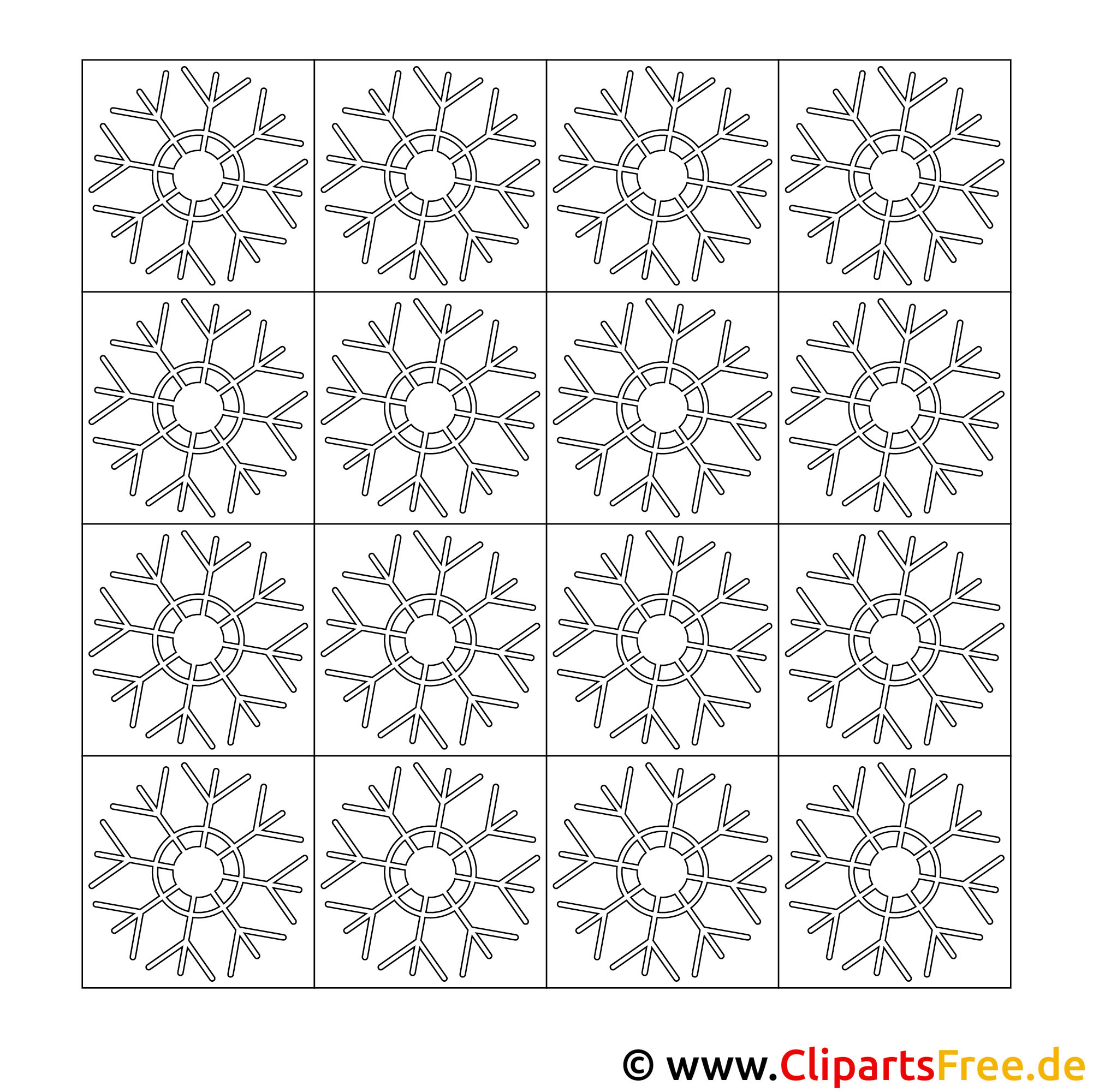 schneeflocken malvorlage kostenlos