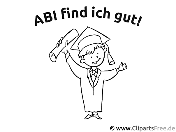 Student mit Doktorhut Bild-Clipart zum Malen Student mit Doktorhut Bild-Clipart zum Malen
