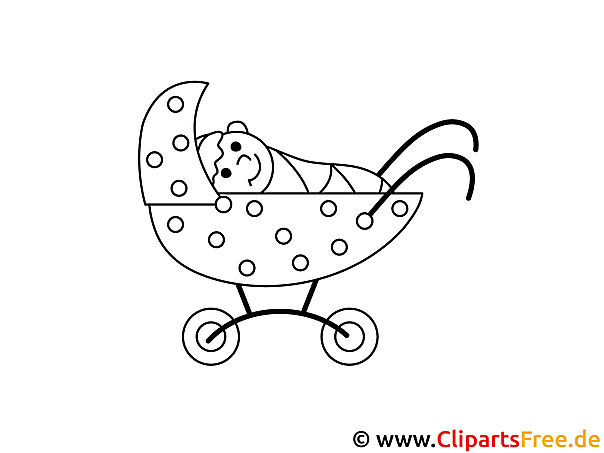 Mal-Vorlage Kinderwagen Mal-Vorlage Kinderwagen
