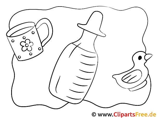 Milchflasche Bild zum Drucken und Ausmalen Milchflasche Bild zum Drucken und Ausmalen