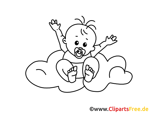 Zum Ausmalen Grafik mit Baby Zum Ausmalen Grafik mit Baby