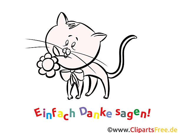 Ausmalbild Danke Katze Ausmalbild Danke Katze