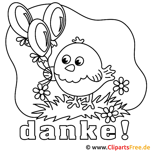 Danke Dir - Bild zum Ausmalen Danke Dir - Bild zum Ausmalen