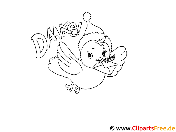 Danke Vorlage zum Malen Vogel Danke Vorlage zum Malen Vogel