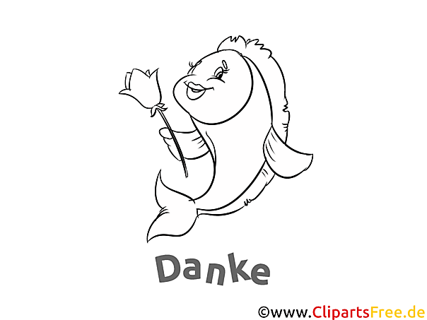 Fisch Danke Ausmalbild Fisch Danke Ausmalbild