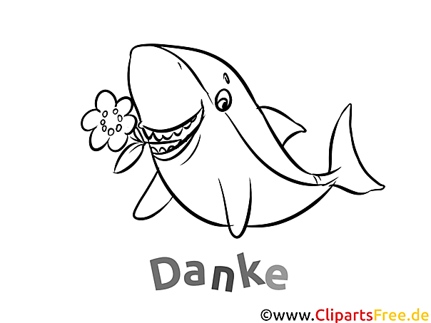 Hai Dankeskarte selber drucken Hai Dankeskarte selber drucken