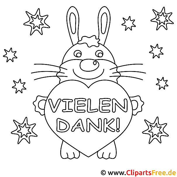 Herz Malvorlage - Vielen Dank Herz Malvorlage - Vielen Dank
