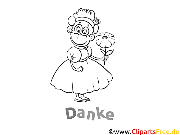 Kostenlose Dankeskarte Affe zum Ausdrucken und Ausmalen Kostenlose Dankeskarte Affe zum Ausdrucken und Ausmalen