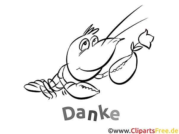 Krebs Dankeskarte selber drucken Krebs Dankeskarte selber drucken