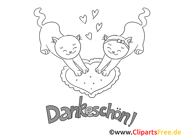 Liebe Katzen lustige Danke Bilder zum Ausmalen Liebe Katzen lustige Danke Bilder zum Ausmalen