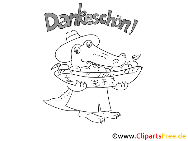 Obst Krokodil Ausmalbild Danke sagen Obst Krokodil Ausmalbild Danke sagen