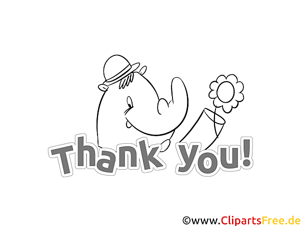 Thank You Ausmalbild Nashorn Thank You Ausmalbild Nashorn