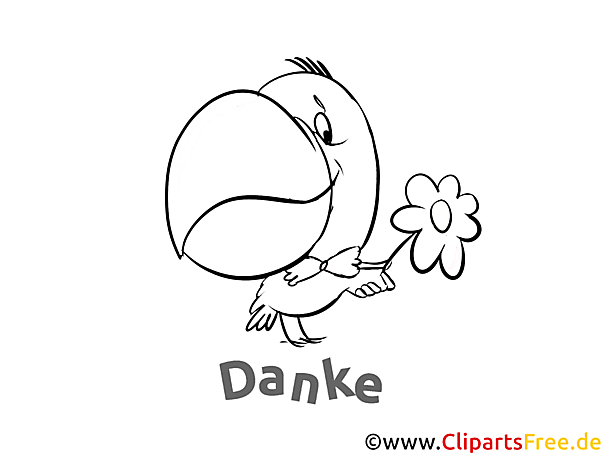 Tukan Danke Ausmalbild Tukan Danke Ausmalbild