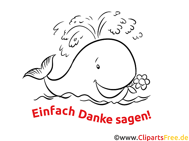 Wal Dankeskarte selber drucken Wal Dankeskarte selber drucken