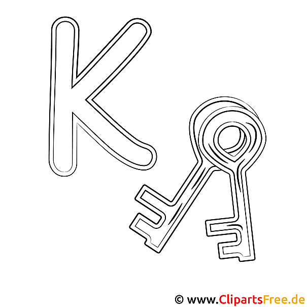 Key - Buchstaben von A bis Z zum Ausmalen Key - Buchstaben von A bis Z zum Ausmalen