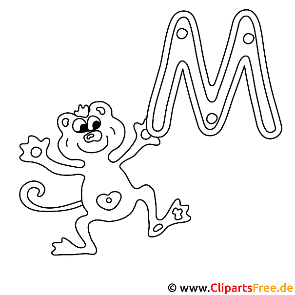 Monkey - Buchstaben Vorlagen Monkey - Buchstaben Vorlagen