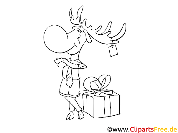 Cartoon Elch Malvorlage Cartoon Elch Malvorlage