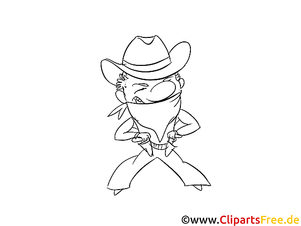 Cowboy Coloring Sheet free Cowboy Coloring Sheet free