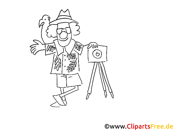 Fotograf Bild-Malvorlage Fotograf Bild-Malvorlage
