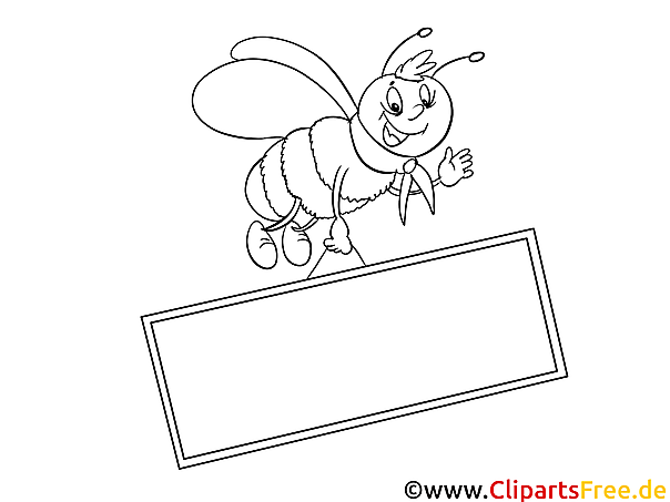 Kostenlose Malvorlage Biene Coloring And Malvorlagan