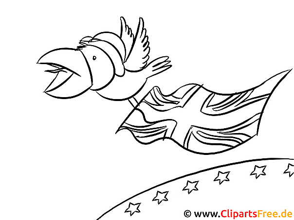 BREXIT Illustration schwarz-weiß, Politik Malvorlage BREXIT Illustration schwarz-weiß, Politik Malvorlage