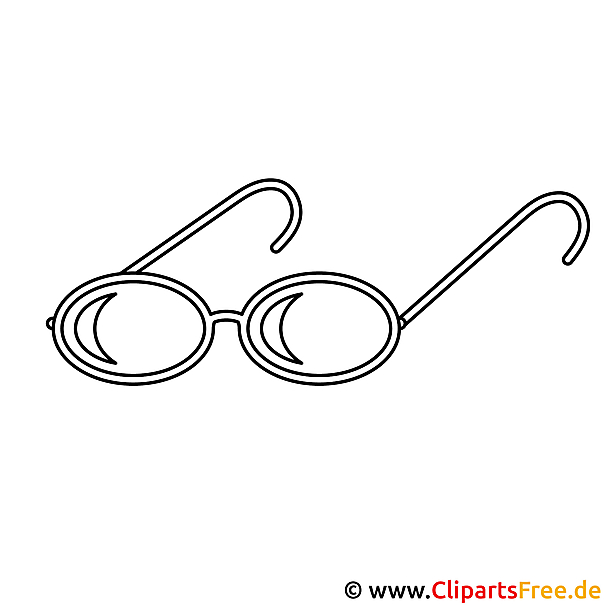 Brille Ausmalbild Brille Ausmalbild