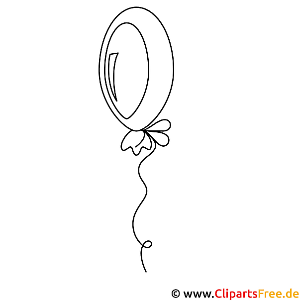 Luftballon Bild zum Ausmalen Luftballon Bild zum Ausmalen
