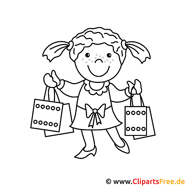Shopping Bilder zum Ausmalen Shopping Bilder zum Ausmalen