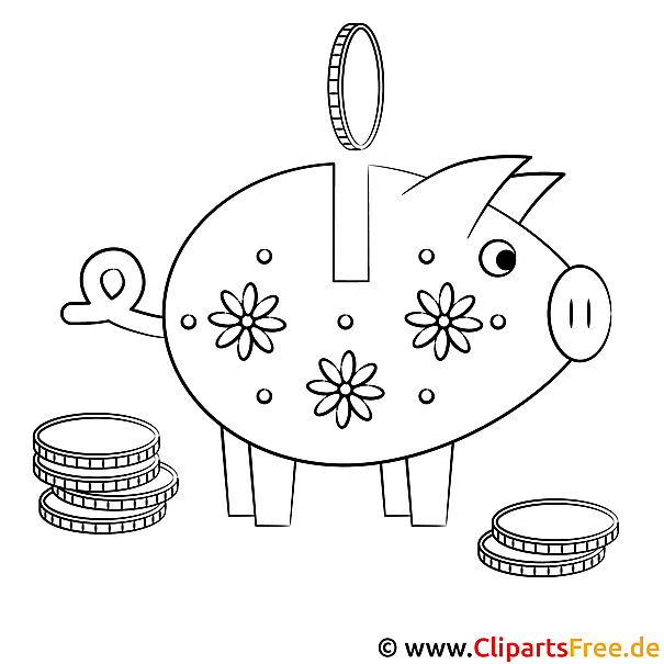 Sparschwein Bild zum Ausmalen Sparschwein Bild zum Ausmalen