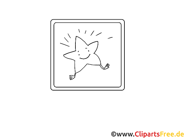 Star icon coloring picture Star icon coloring picture