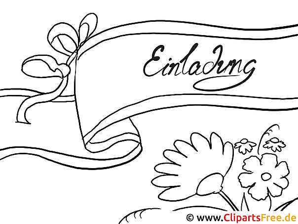 Einladung-Vorlage zum Ausmalen Einladung-Vorlage zum Ausmalen