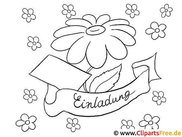 Einladung Malvorlage Einladung Malvorlage