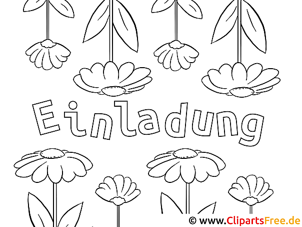 Malvorlagen Schriftzug Einladung Coloring And Malvorlagan