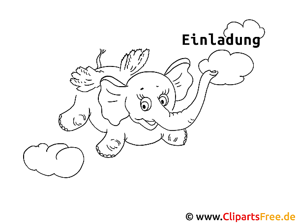 Fliegender Elefant Malvorlage Fliegender Elefant Malvorlage