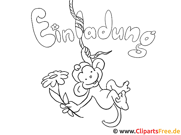Monkey Coloring Page Monkey Coloring Page