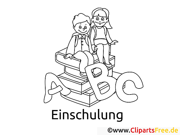 Kostenloses Bild zum Malen Einschulung Schule Kostenloses Bild zum Malen Einschulung Schule