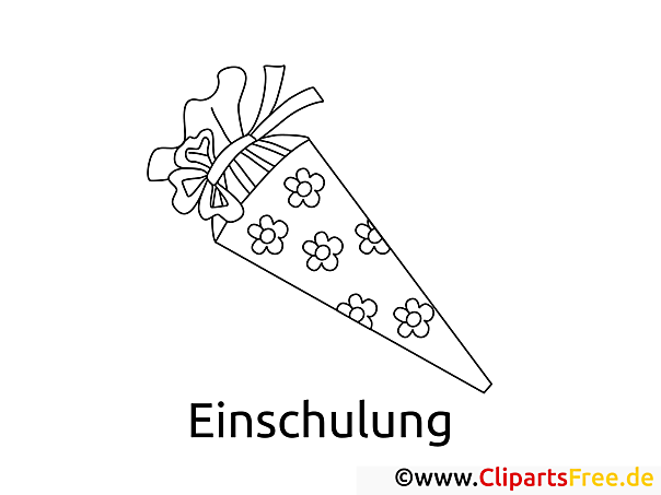 Zuckertüte Malvorlage zur Einschulung Zuckertüte Malvorlage zur Einschulung